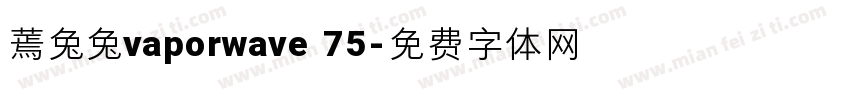 蔫兔兔vaporwave 75字体转换